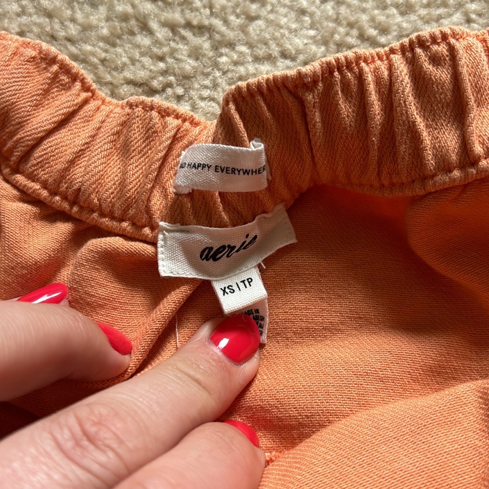 Aerie Tangerine Skater Skirt - Picture 2 of 3
